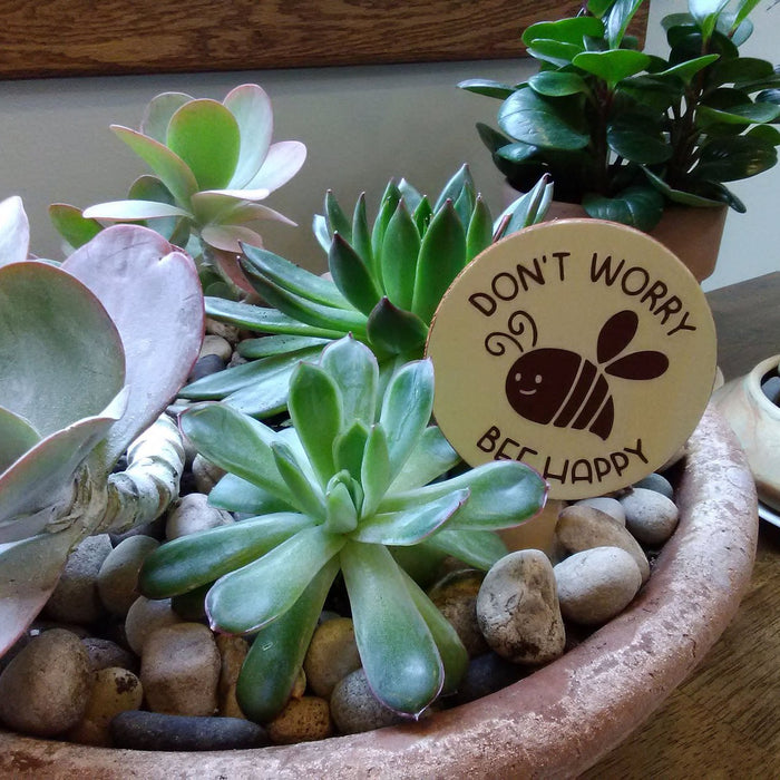 Wood Plant Pot Stakes Cricut Iron-On