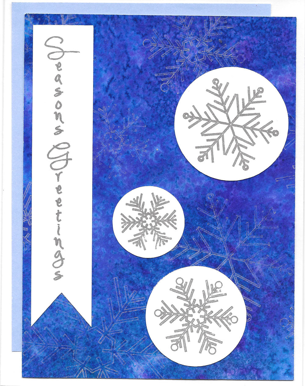 Snowflake Holiday Cards With Watercolor and Cricut Pens
