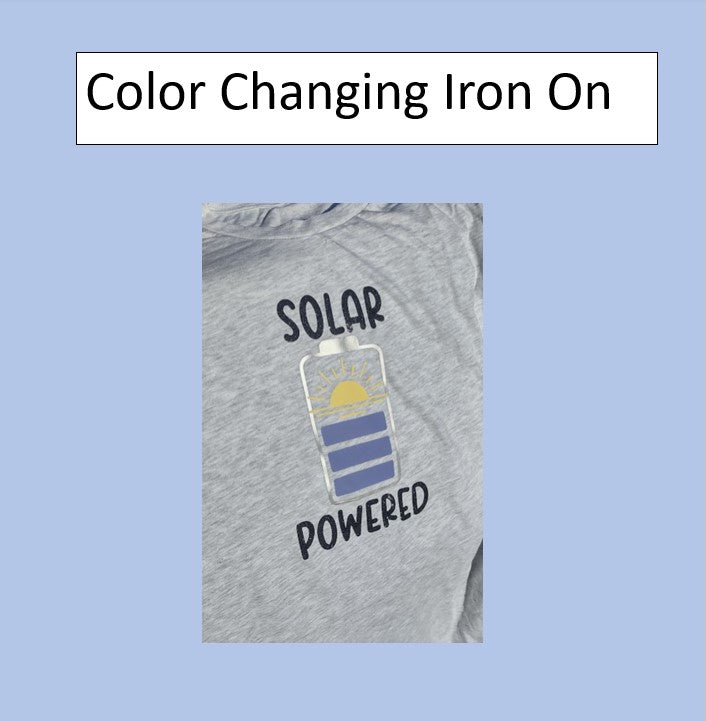 Color Changing in UV-Activated Sun and Cricut Iron On HTV T-shirt DIY Beginner Project Tutorial