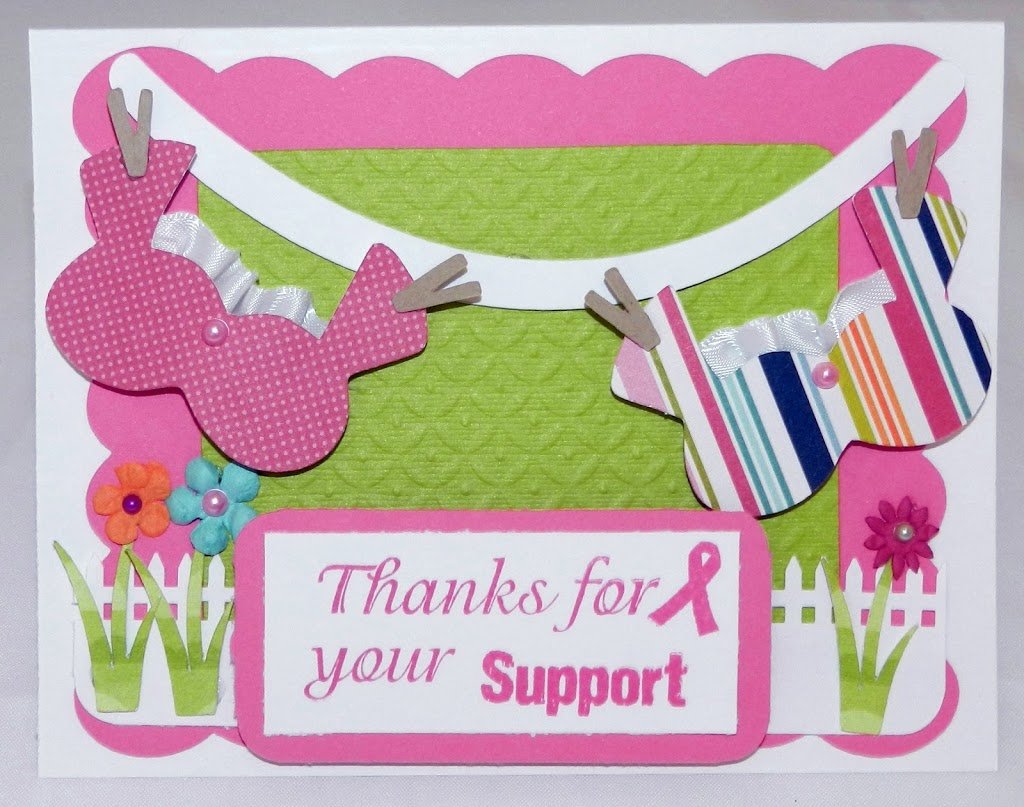 My Pink Stamper “Thanks For Your Support” Card