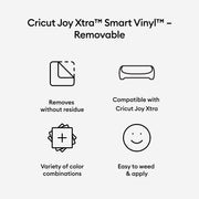 Cricut Joy Xtra Removable Smart Vinyl- Black