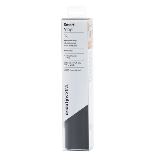 Cricut Joy Xtra Removable Smart Vinyl - Black - 9.5 in x 3 ft 1 roll