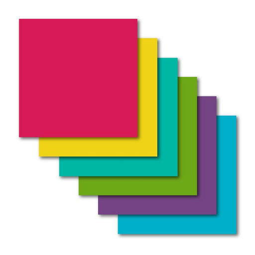 Cricut Premium Vinyl Sampler Tropical- 12" x 12", 6 Count - Damaged Package