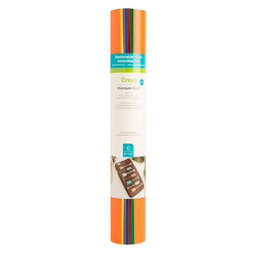 Cricut Premium Removable Vinyl Sampler - Rainbow - 12 in x 12 in 6 sheets