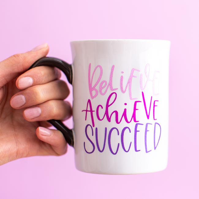 Cricut Pink Glitter Shimmer Vinyl