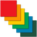 Cricut Brights Rainbow Glossy Permanent Vinyl Sampler Roll 12"x12", 6 Count - Damaged Package