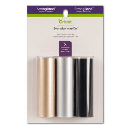 Cricut Everyday Iron-On Mini Sample Pack Heat Transfer Vinyl, Classics
