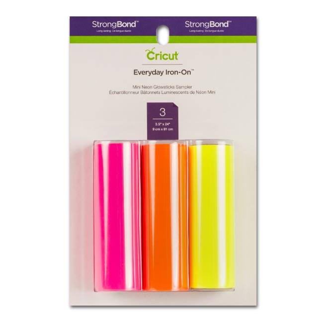 Cricut Everyday Iron-On Mini Sample Neon - Damaged Package