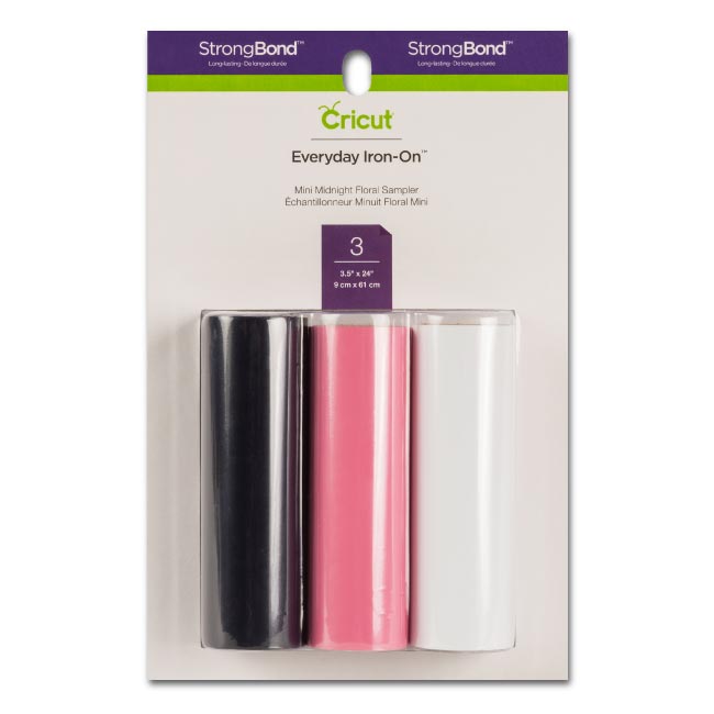 Cricut Everyday Iron-On Mini Sample Midnight Floral