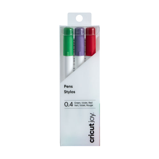 Cricut Joy Fine Point Pens, 0.4 mm 3 Red, Green, Violet