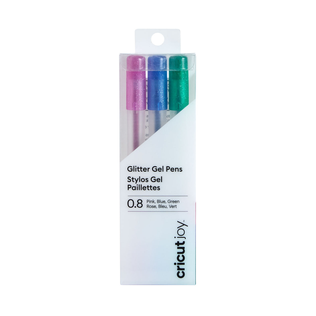 Cricut Joy Glitter Gel Pens, 0.8 mm (3) Pink, Blue, Green
