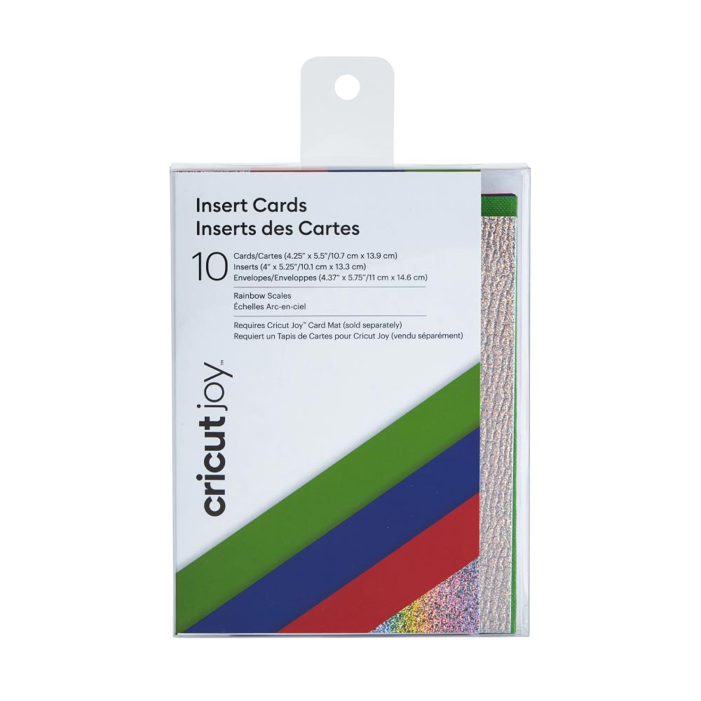 Cricut Joy Insert Cards - DIY Greeting Card - Rainbow Scales Sampler, 10 ct