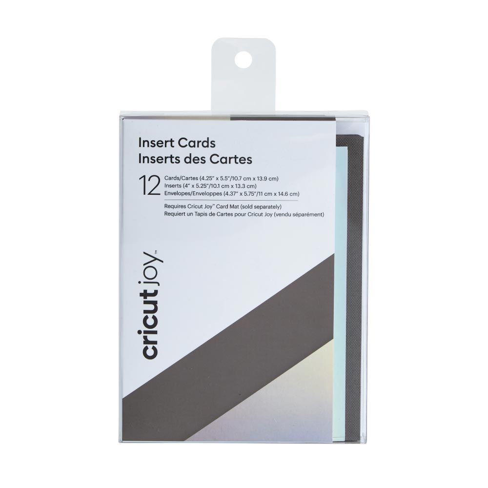 Cricut Joy Insert Cards - Matte Holographic Gray/Silver, 12 ct