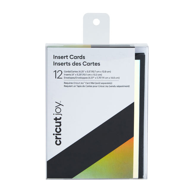Cricut Joy Insert Cards - Holographic Black/Silver, 12ct