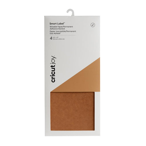 Cricut Joy Smart Label Writable Paper - Kraft Brown - 5.5 in x 12 in