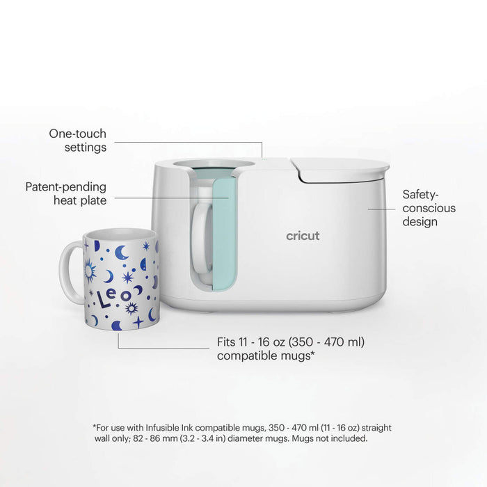 Cricut Mug Press Bundle for Custom Mugs, 12 Blanks