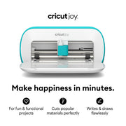 Cricut Joy Machine with Smart Vinyl Rolls, Standard Grip Cutting Mat and Joy Tool Set Bundle