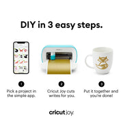 Cricut Joy Insert Cards - DIY Greeting Card - Cream/Gold Glitter, 10 ct