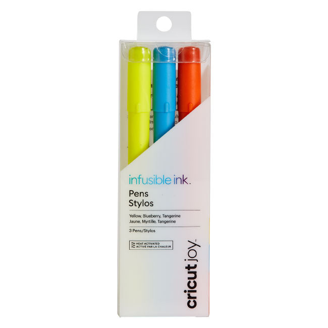 Cricut Joy Infusible Ink Pens - 0.4 3 Yellow, Blueberry, Tangerine - Damaged Package