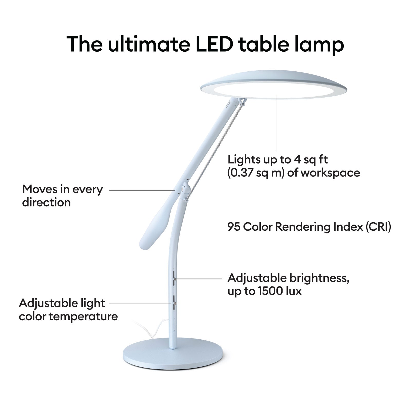 Cricut Bright 360 LED Table Lamp - USED