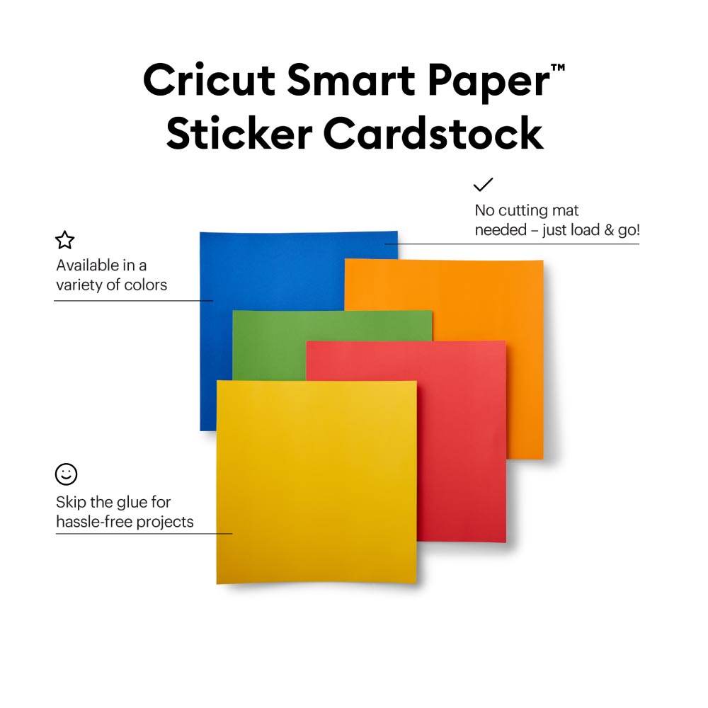 Cricut Smart Paper Sticker Cardstock, Bright Bow