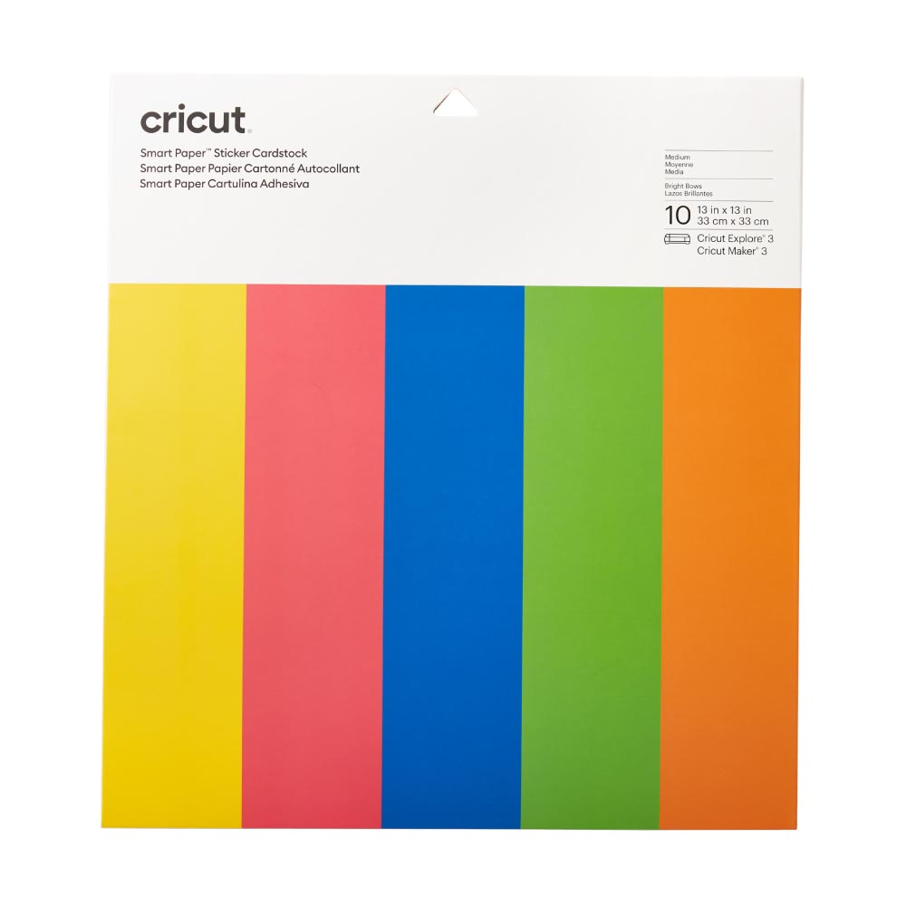 Cricut Smart Paper Sticker Cardstock, Bright Bow - Damaged Package
