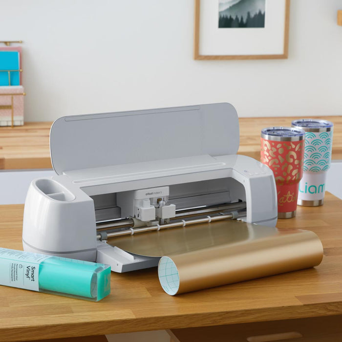 Cricut Maker 3 Bundle with EasyPress 3 Heat Press, Smart Iron-On & HTV | Professional Cutting Machine for T-Shirts, Vinyl & Small Business