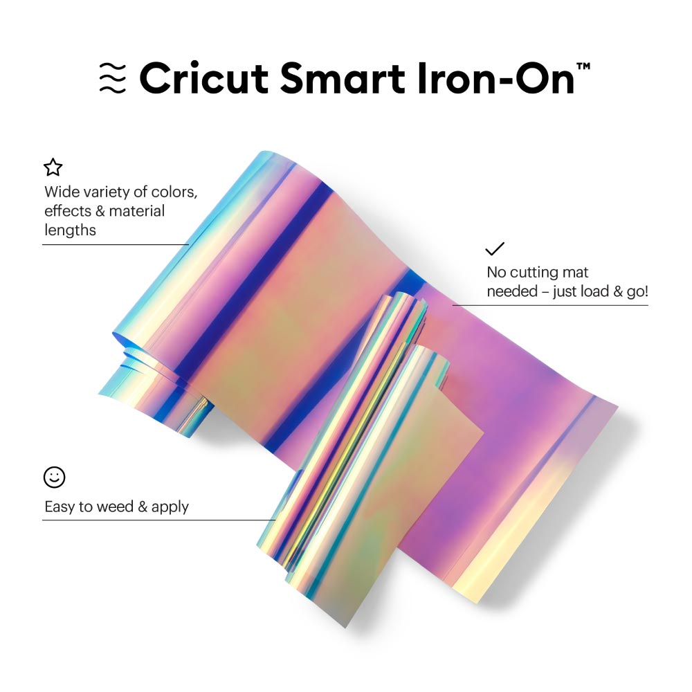Cricut Smart Iron-On Holographic 9 ft - Blue