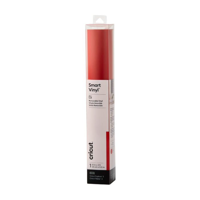 Cricut Smart Vinyl - Removable (3 ft) - Red - Damaged Package