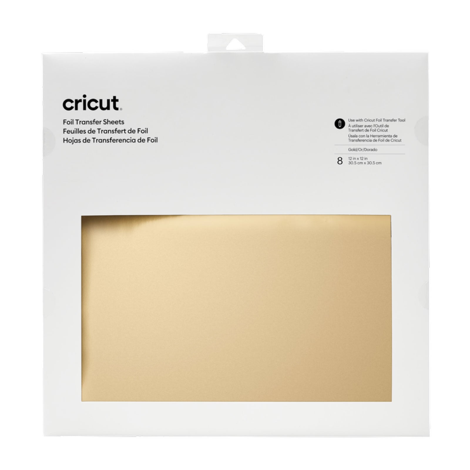 Cricut Machine 3-in-1 Foil Transfer Kit, Gold and Silver Transfer Sheets, 12x12
