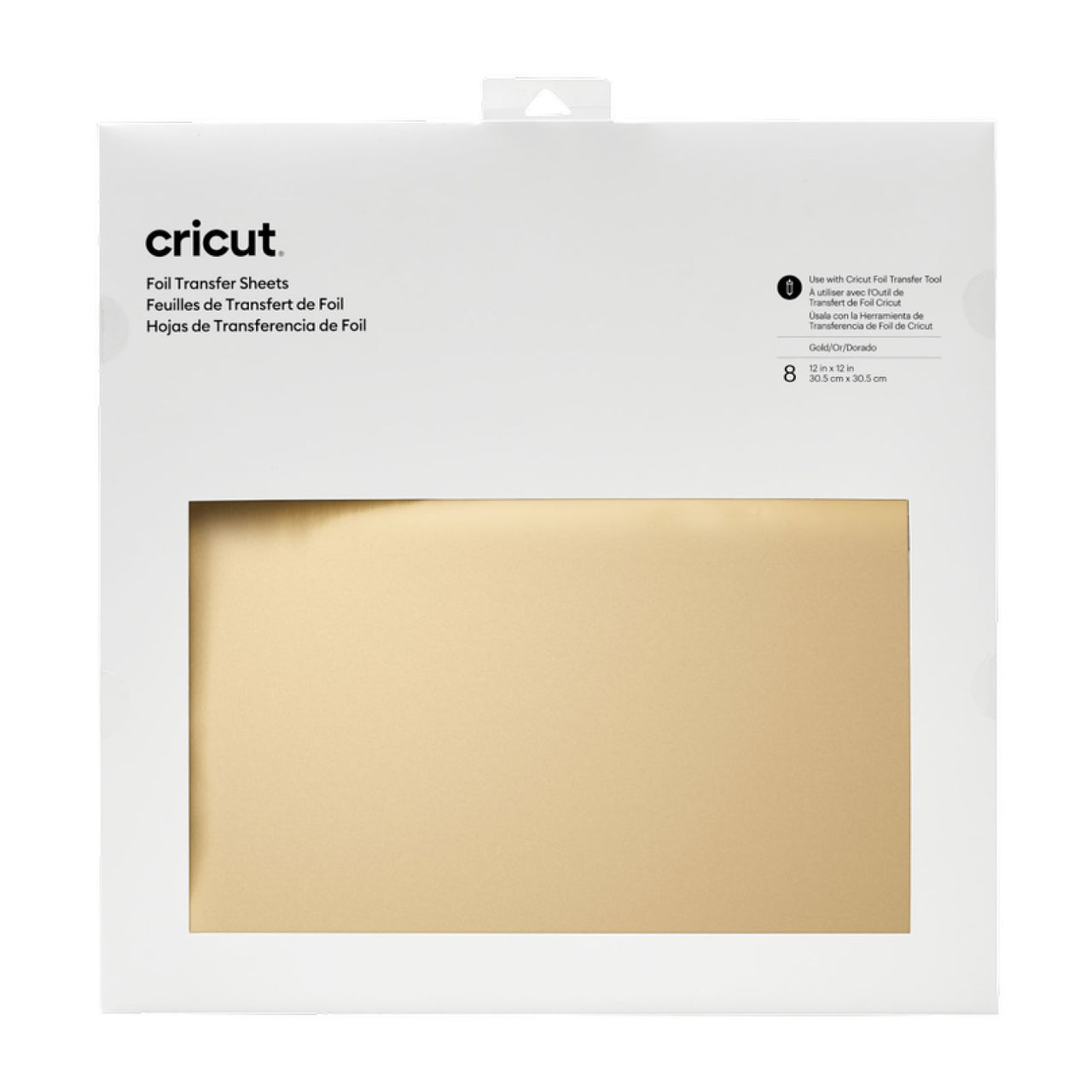 Cricut Foil Transfer Sheets - Gold 8ct , 12x12