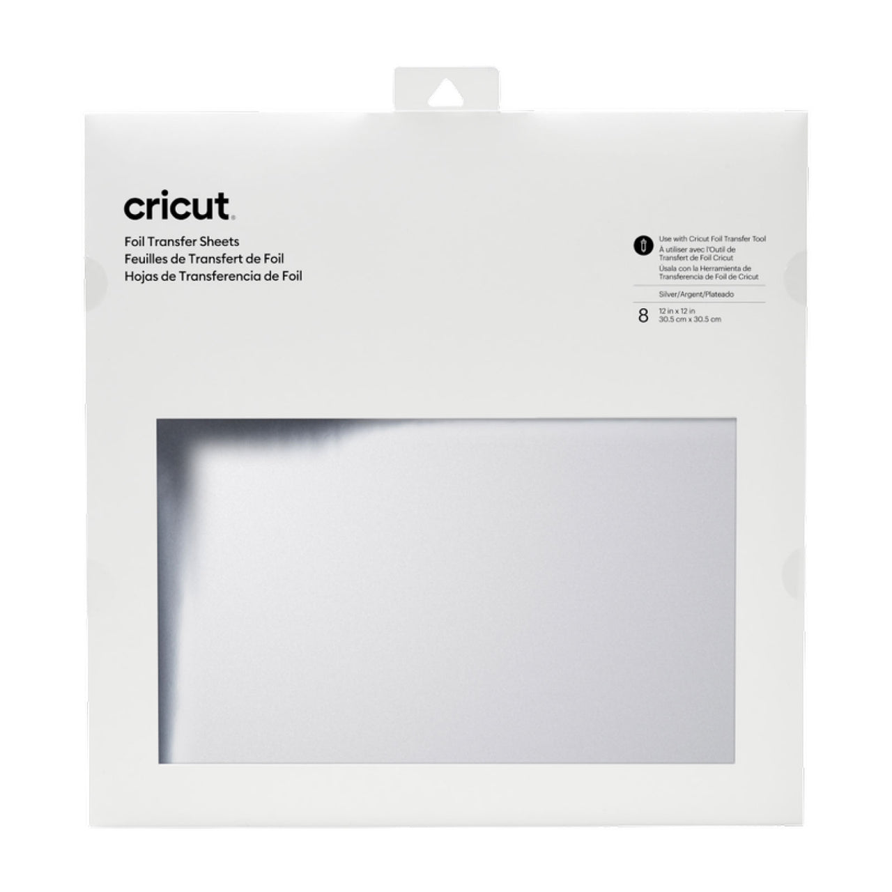 Cricut Foil Transfer Sheets - Silver (8 ct), 12x12