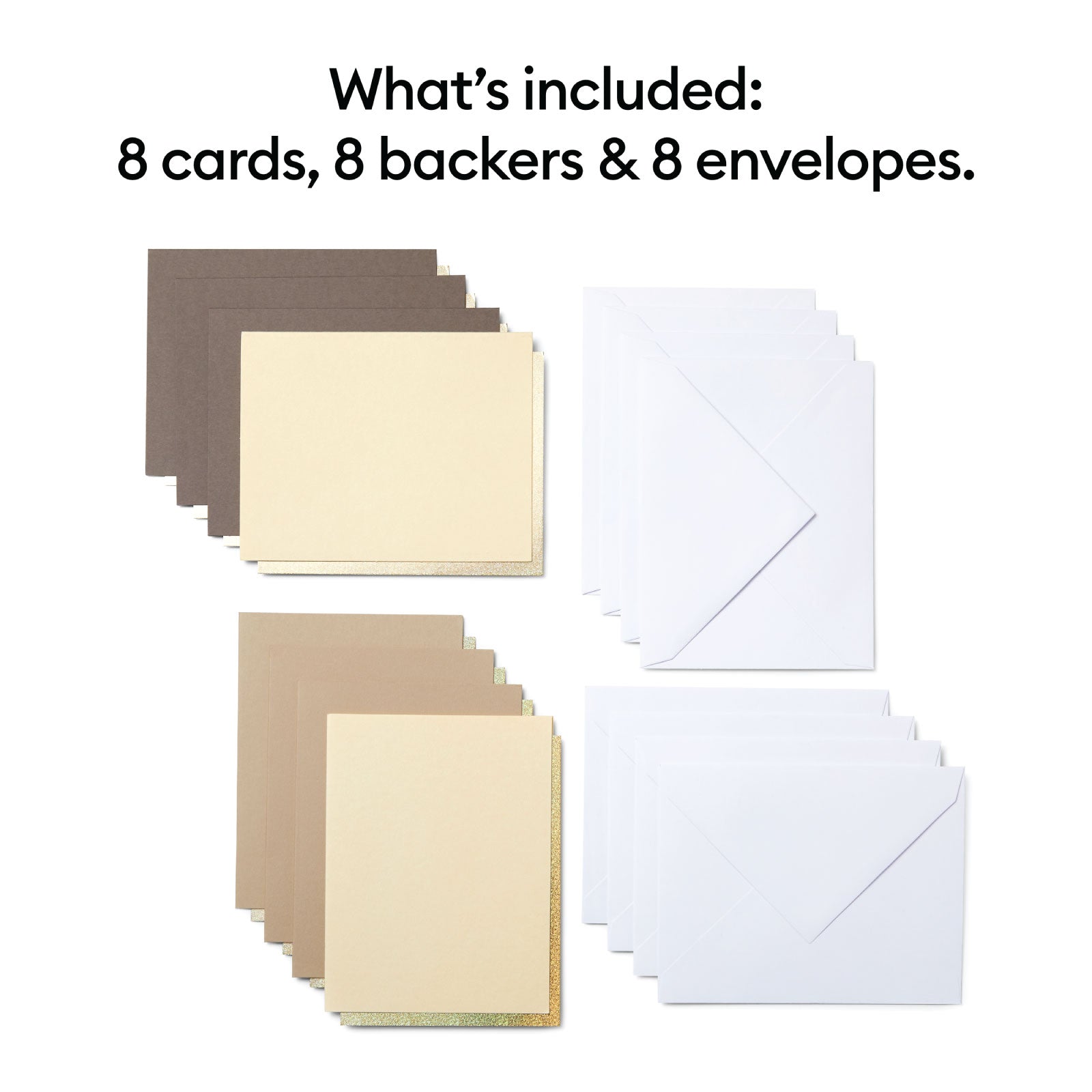 Cricut Cutaway Cards Neutrals Sampler Double Pack with Cricut Card Mat 2x2 Bundle