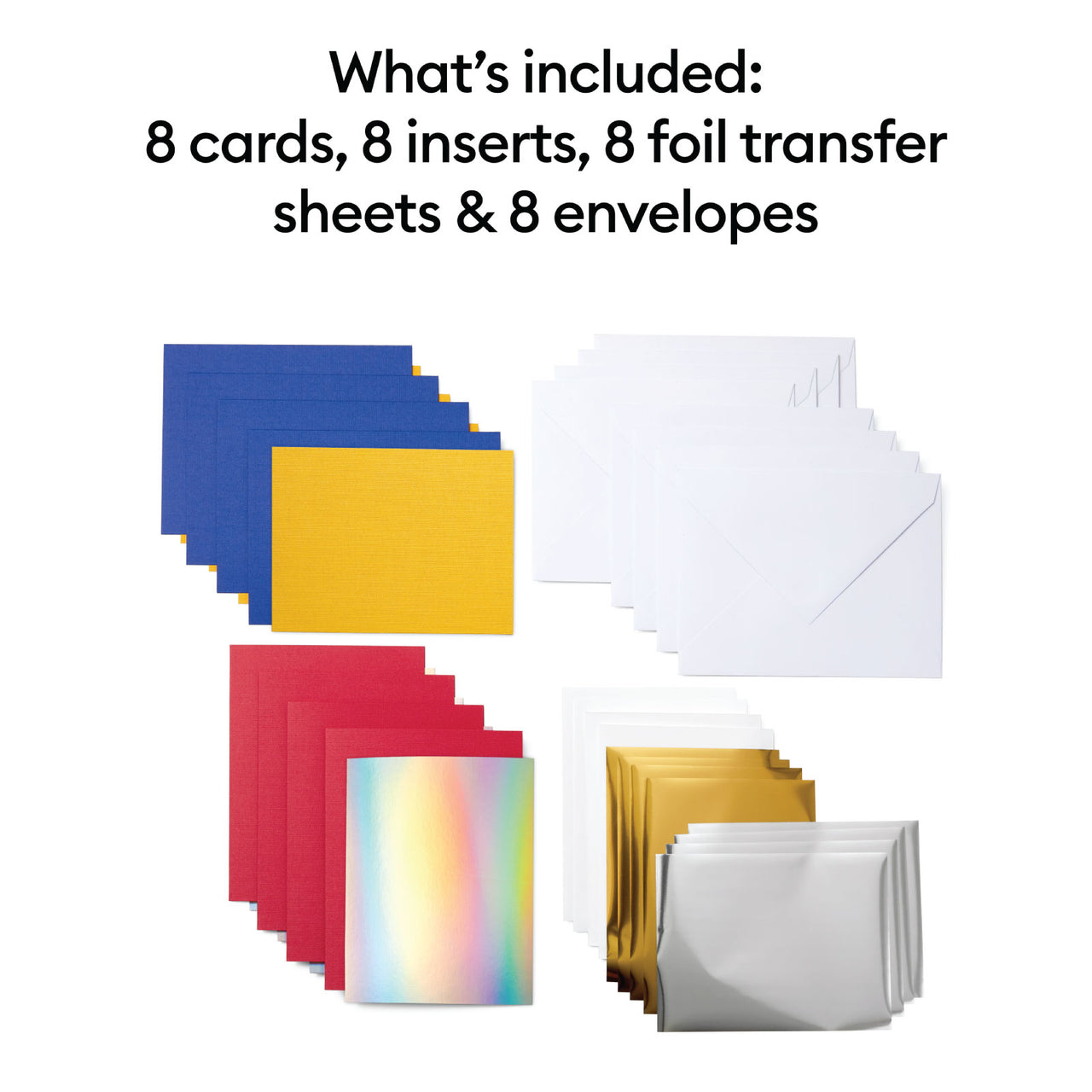 Cricut Joy Foil Transfer Insert Cards Celebration Sampler A2 | 8 Count