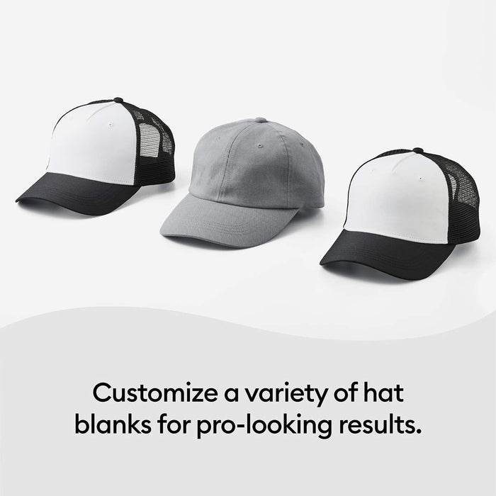 Cricut Hat Press Value Bundle with 12 Hat Blanks Set