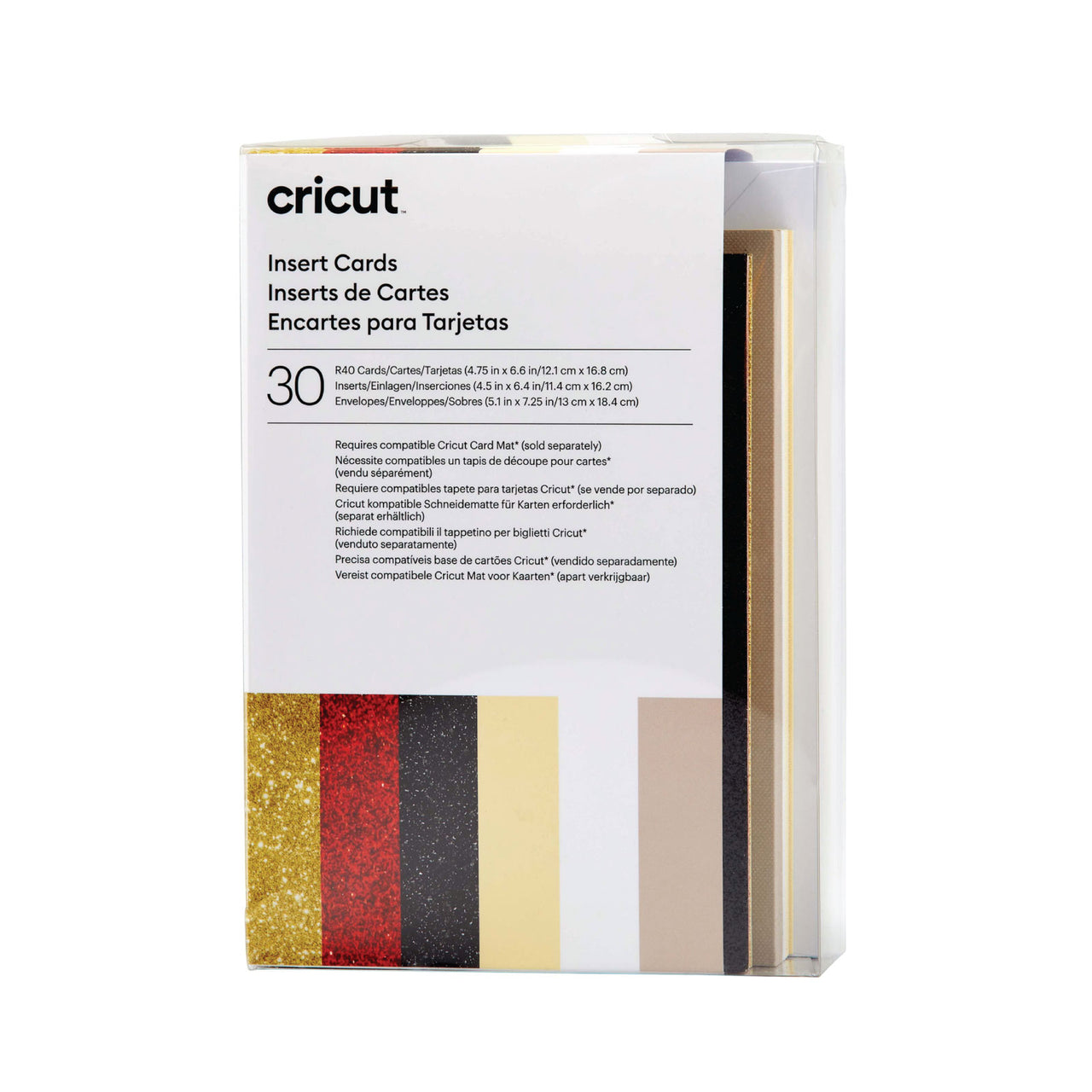 Cricut Insert Cards R40 Glitz and Glam Sampler 30 Count