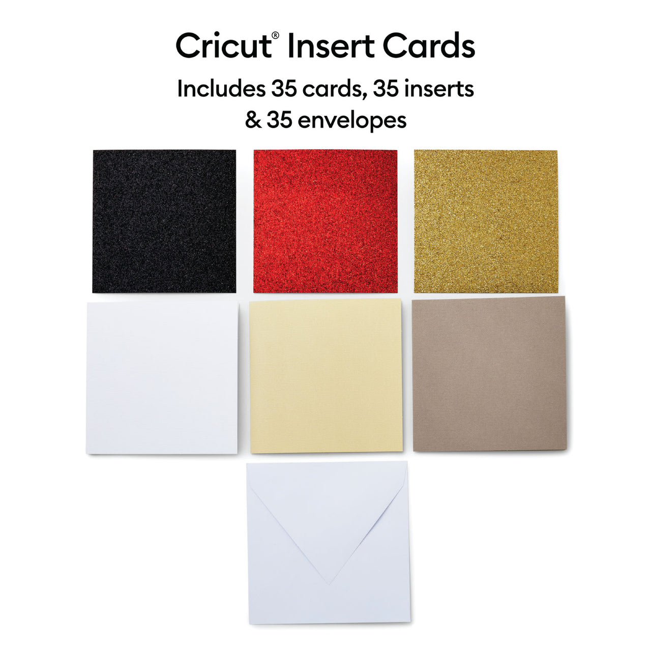 Cricut Insert Cards, Glitz and Glam Sampler - S40 35 ct - Damaged Package