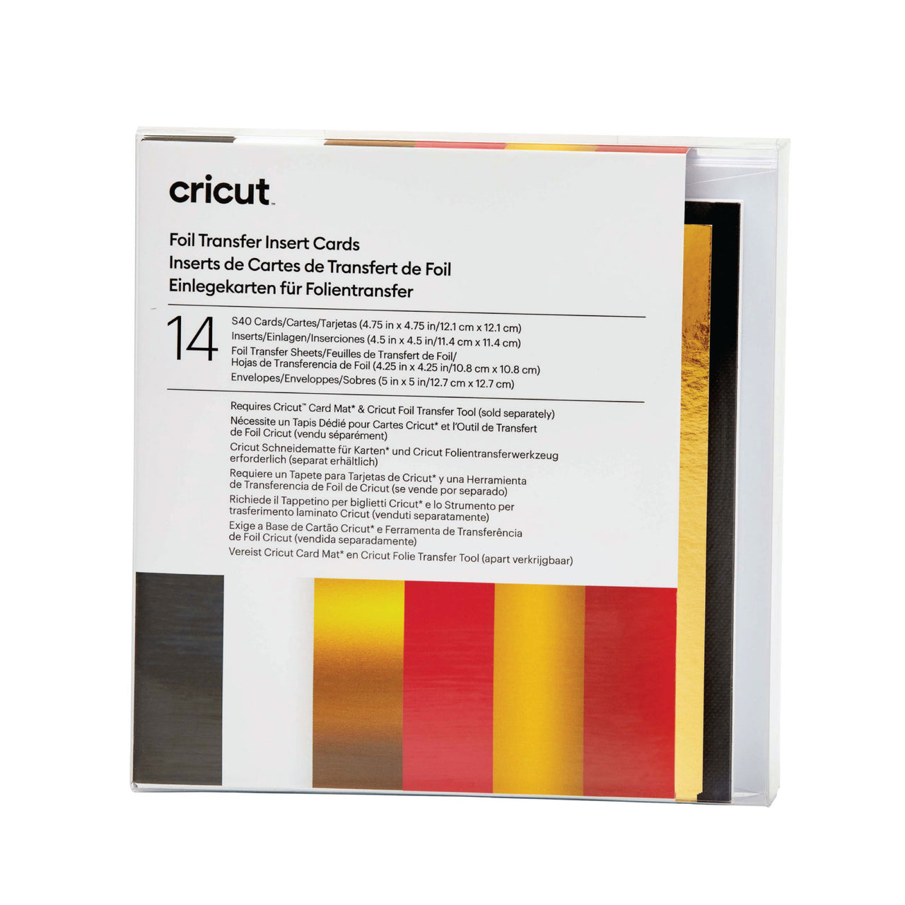 Cricut Foil Transfer Cards, S40 Royal Flush Sampler 14 Count