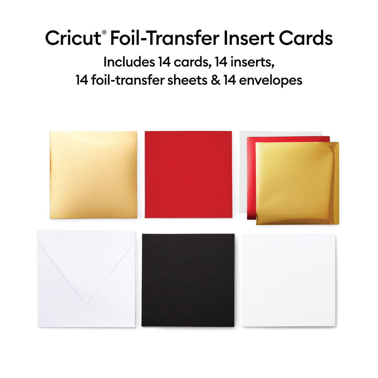 Cricut Foil Transfer Cards, S40 Royal Flush Sampler 14 Count