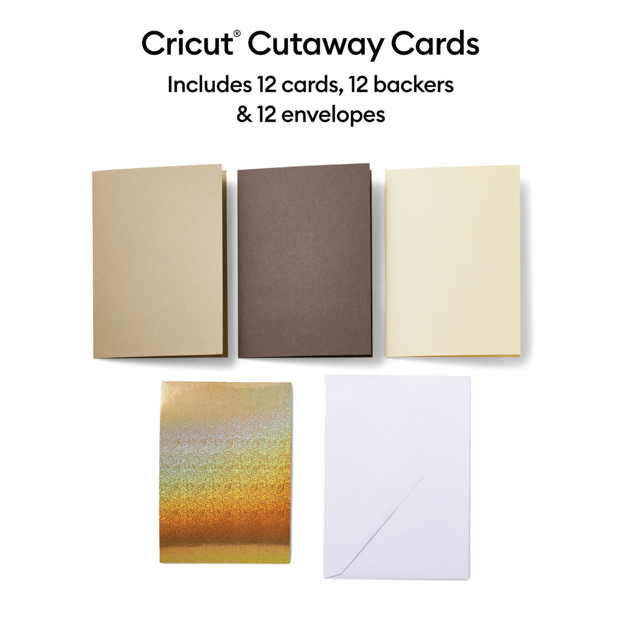 Cricut Cutaway Cards Triple Neutral Sampler R40 Bundle