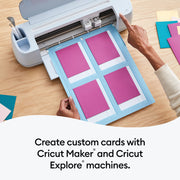 Cricut Cutaway Cards Spring Rain Sampler Double Pack with Cricut Card Mat 2x2 Bundle