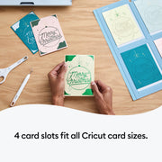 Cricut Cutaway Cards Pastels Sampler Double Pack with Cricut Card Mat 2x2 Bundle
