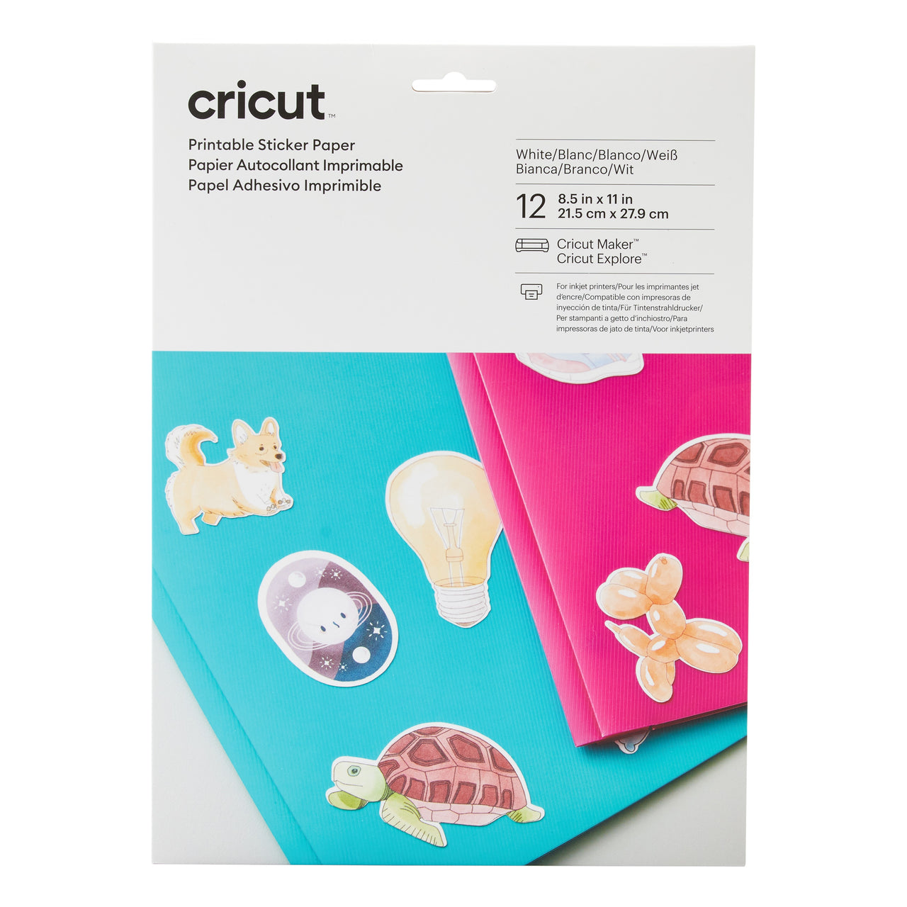 Cricut White Sticker Paper Bundle