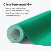 Cricut Vinyl - Permanent 15 ft , Kelly Green - Damaged Package