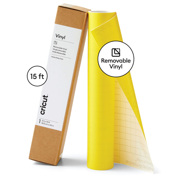 Cricut Vinyl - Removable 15 ft , Bright Yellow - Damaged Package