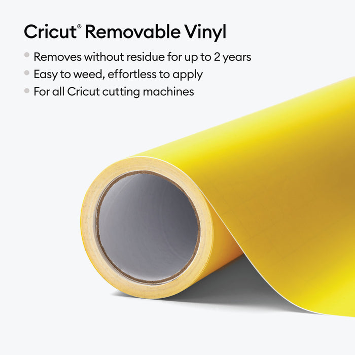 Cricut Vinyl - Removable 15 ft , Bright Yellow - Damaged Package