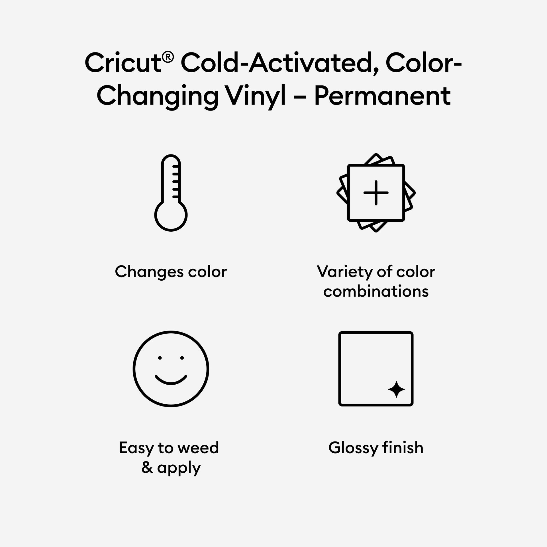 Cricut Color Changing Permanent Vinyl Rolls Pink, Blue, Purple Bundle