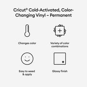 Cricut Cold-Activated, Color-Changing Vinyl - Permanent Light Pink - Magenta
