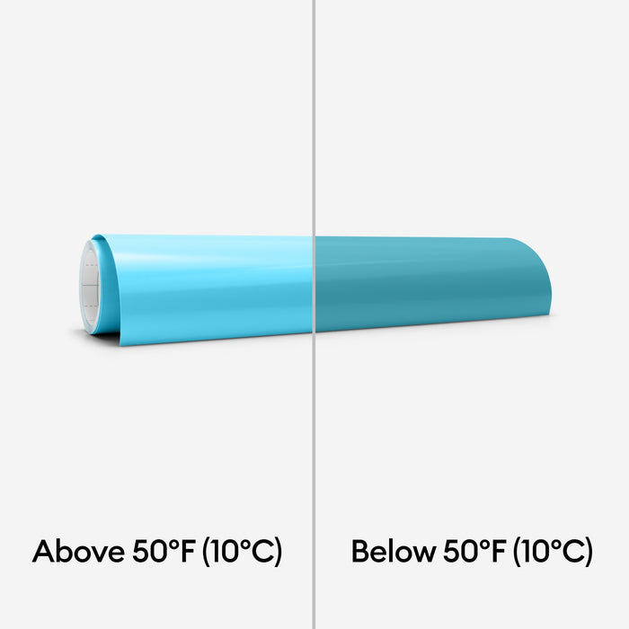 Cricut Cold-Activated, Color-Changing Vinyl - Permanent Light Blue - Turquoise