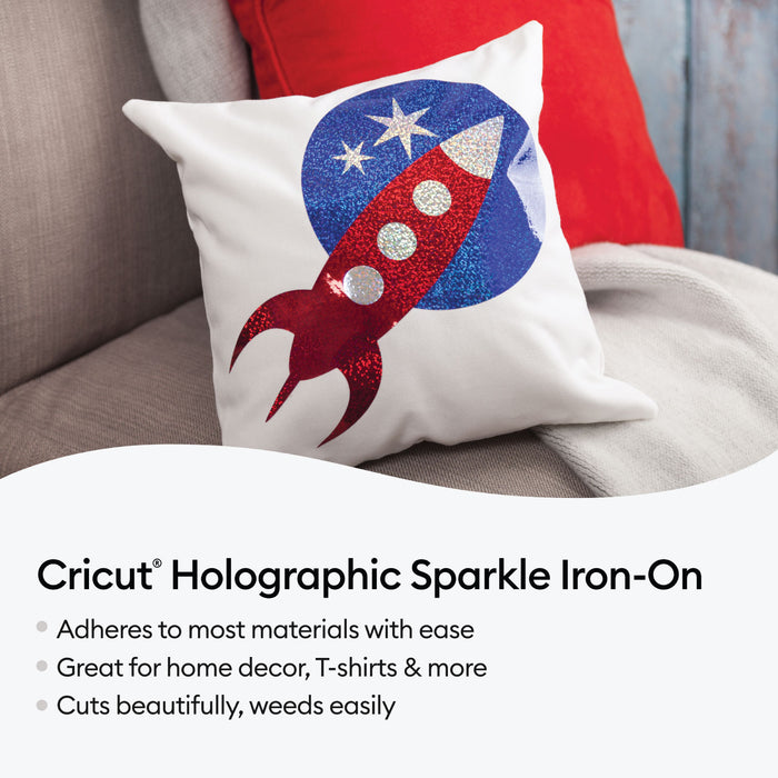 Cricut Holographic Sparkle Iron-On Sampler, Ultimate 6 ct - Damaged Package